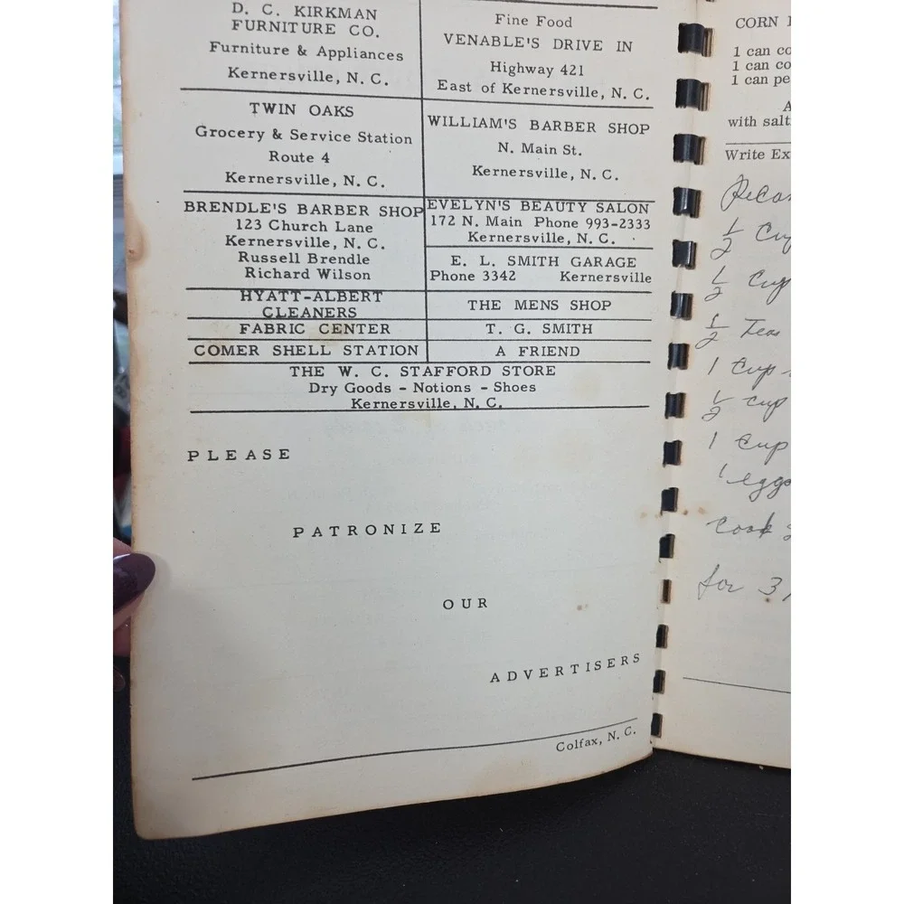 Church Of‎ Jesus Christ Of Latter Day Saints Cookbook Colfax, NC Ward Relief